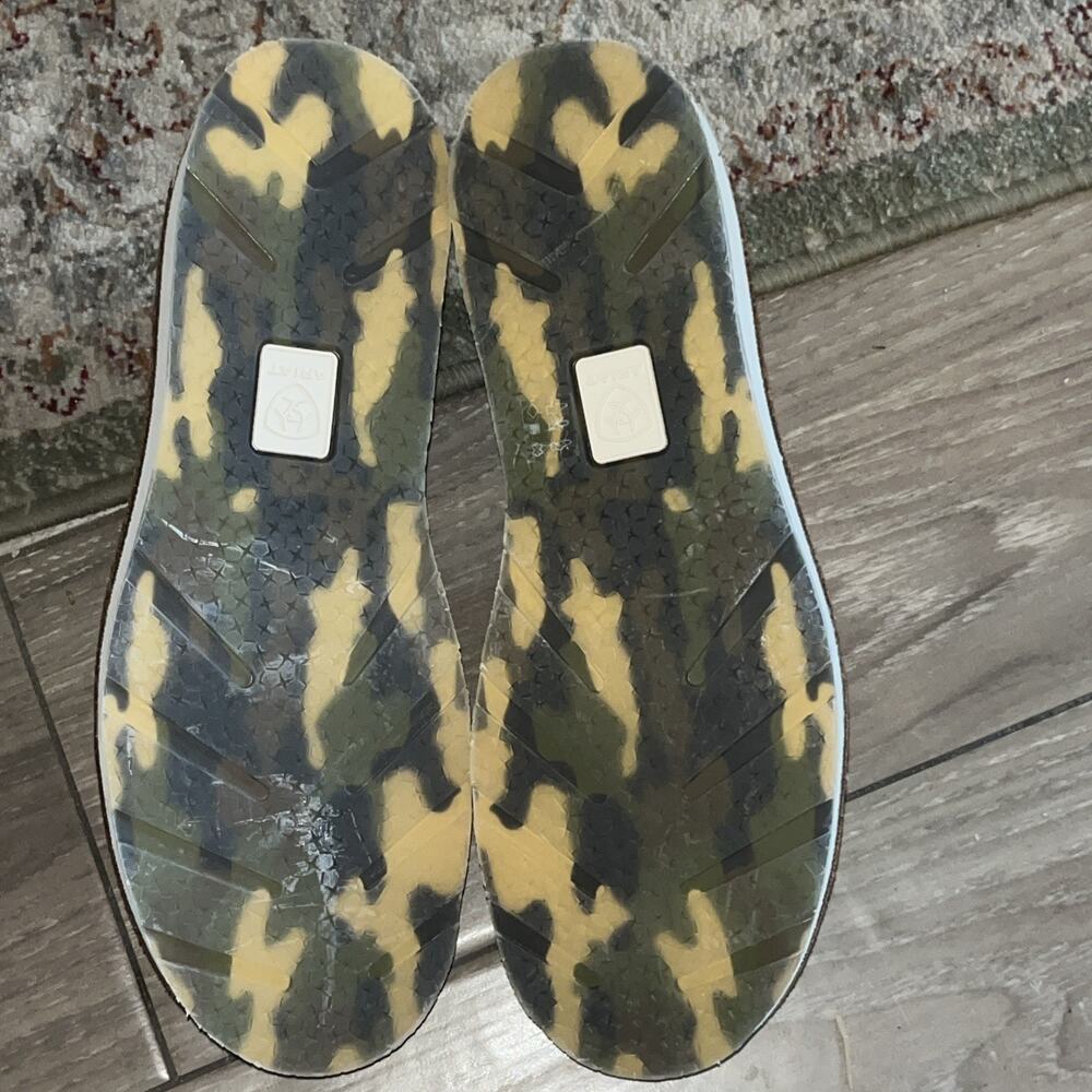 Ariat 9.6 Leather Upper Camouflage Slip On Shor View 4